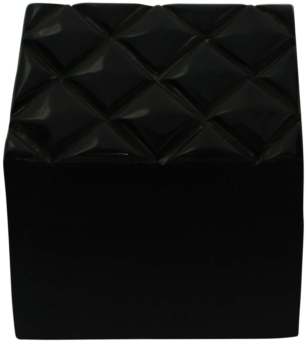 Bulk Buy Black Square3.8” MDF Jewelry Box - Wholesale Diamond Shaped Motifs Jewelry Box/Trinket Box in MDF & Bone from India