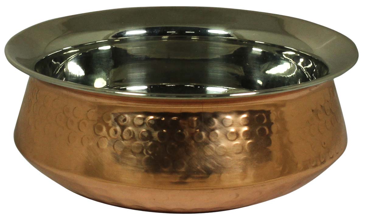 Serving Bowl in Hammered Copper & Stainless Steel – Kitchen Accessories – Serveware in Metal  Buy in Bulk Wholesale