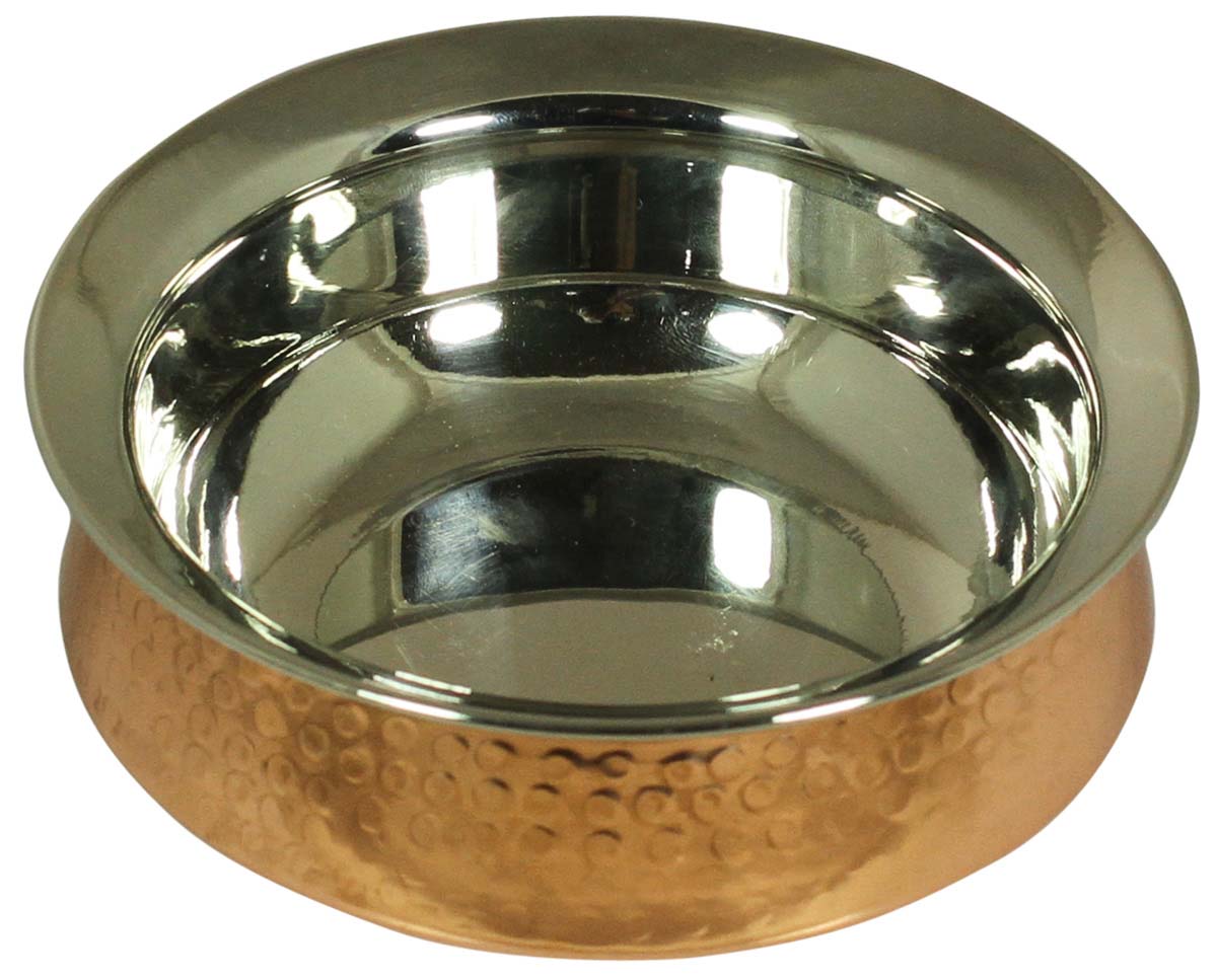 Serving Bowl in Hammered Copper & Stainless Steel – Kitchen Accessories – Serveware in Metal  Buy in Bulk Wholesale