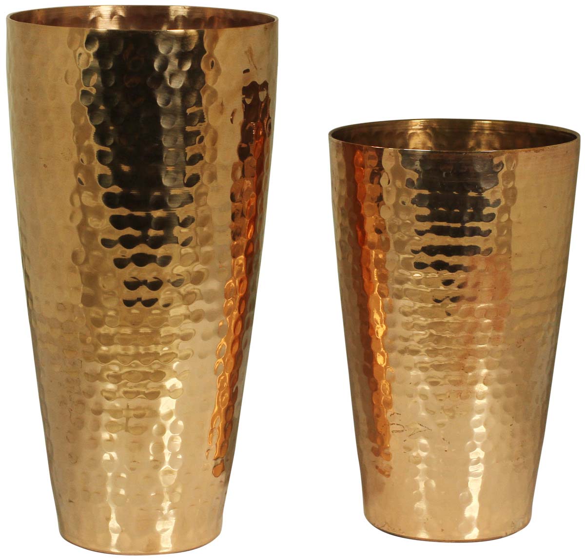 Set of 2 Tumblers in Hammered Copper – Unique Drinkware Collection  Buy in Bulk Wholesale