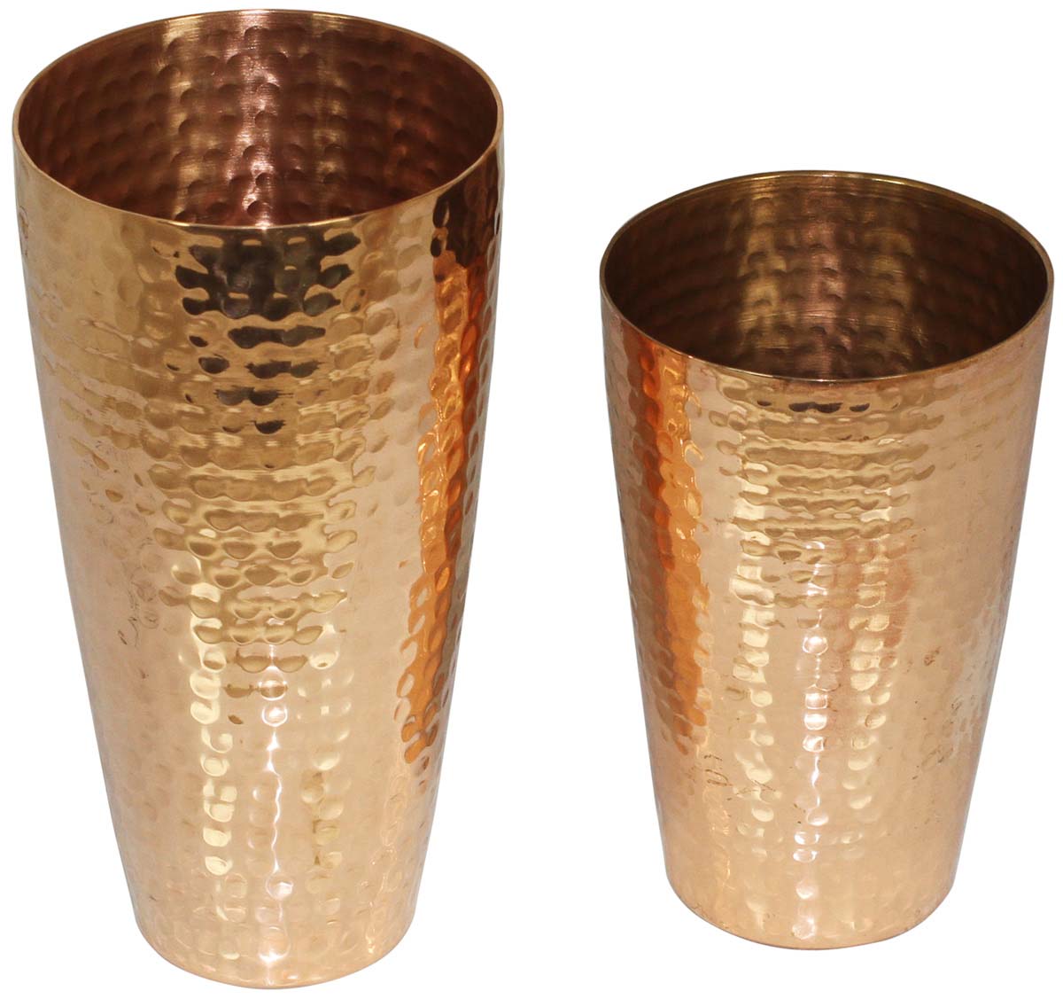 Set of 2 Tumblers in Hammered Copper – Unique Drinkware Collection  Buy in Bulk Wholesale