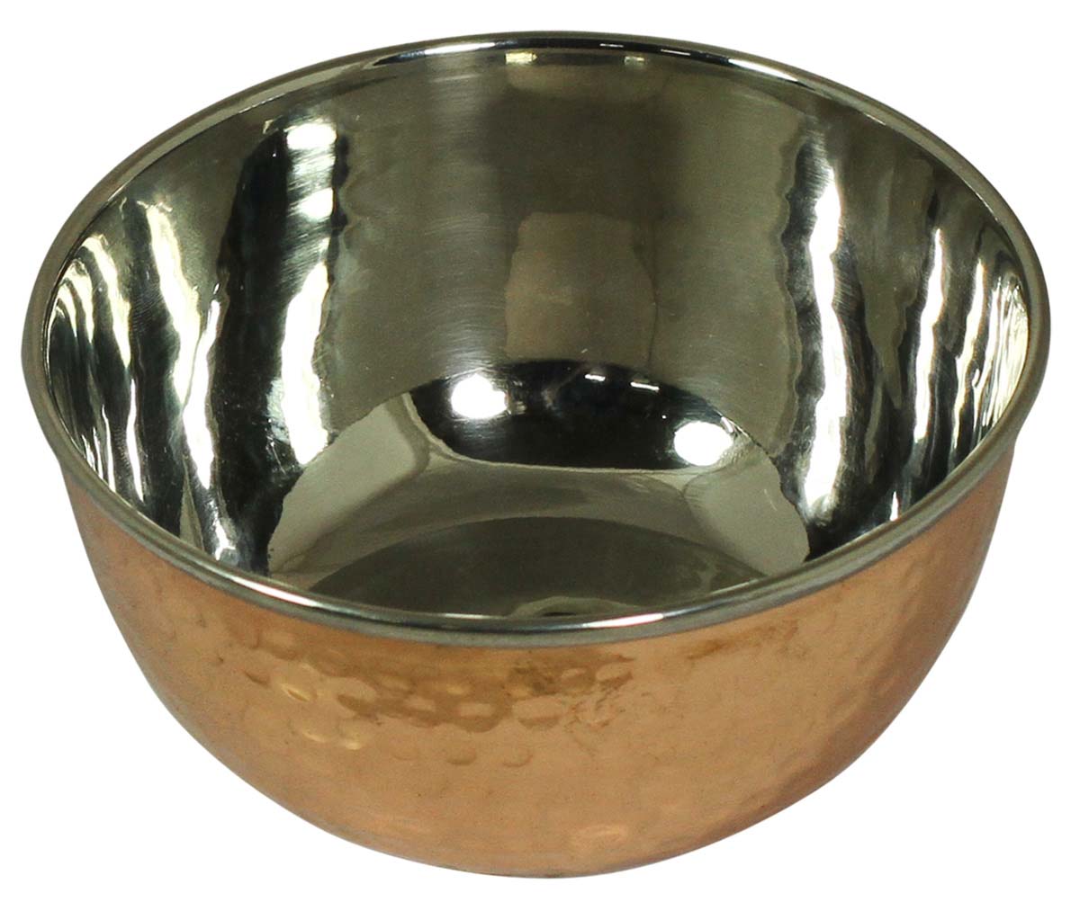 Serving Bowl in Stainless Steel & Hammered Copper – Kitchen Accessories – Tableware / Serveware  Buy in Bulk Wholesale