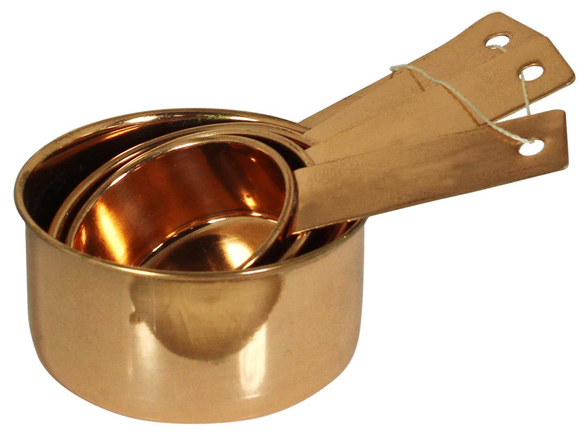 Set of 4 Measuring Cups in Copper – Kitchen Utensils / Baking Accessories   Buy in Bulk Wholesale