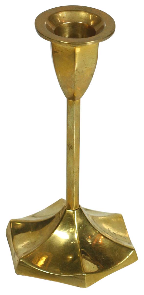 Taper Candle Stand in Brass - Golden Color Finish - Decorative Candle Holders - Buy in Bulk Wholesale