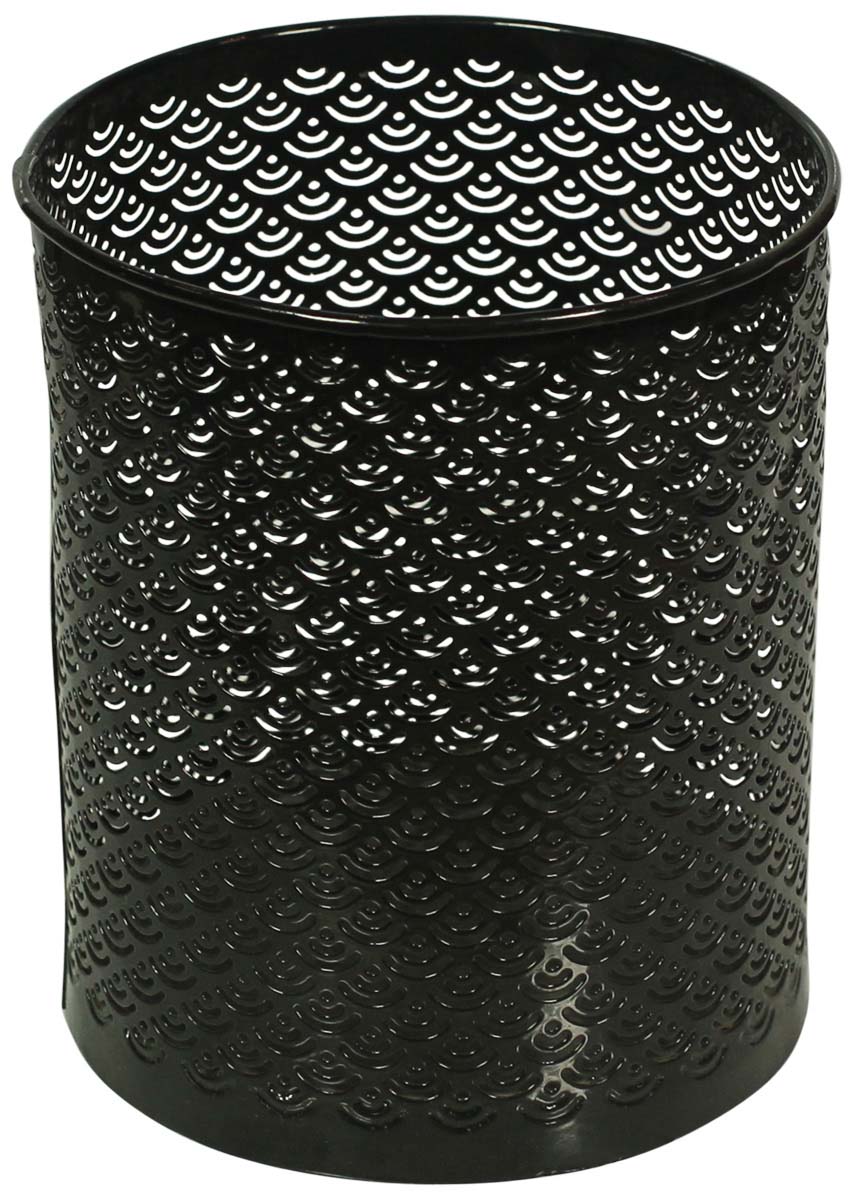 Black Tea-Light Candle Holder in Metal - Intricate Cut-Out Patterning - Unique Candle Stands - Buy in Bulk Wholesale