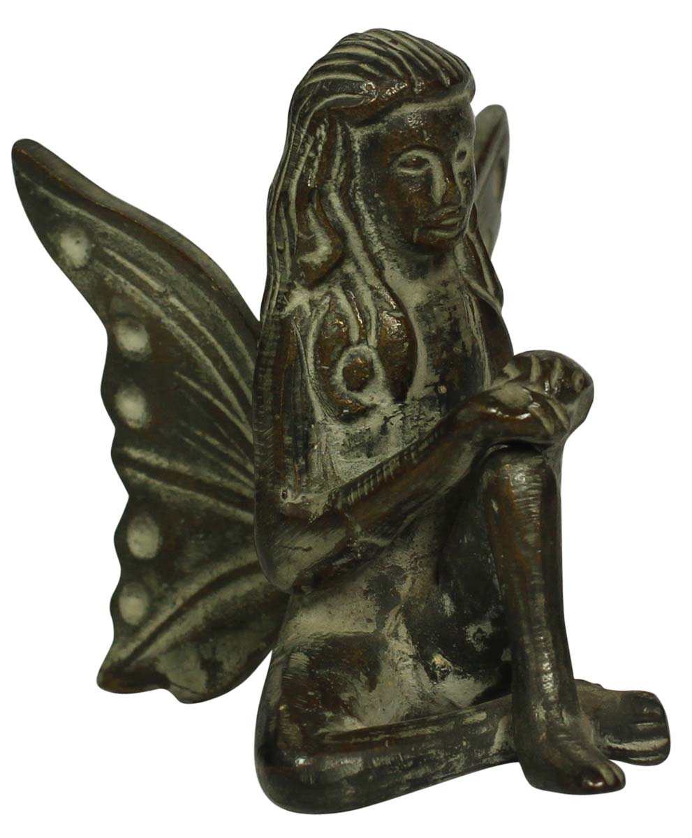 Wholesale 2.5” Metal Fairy Figurine in Bulk - Wholesale Handmade Fairy Sculpture from India - Home & Office Decor Statues & Sculptures from India