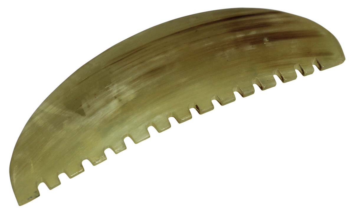 Hair Clip in Look of a Comb - Metal & Genuine Animal Horn - Unique Hair Accessories - Buy in Bulk Wholesale