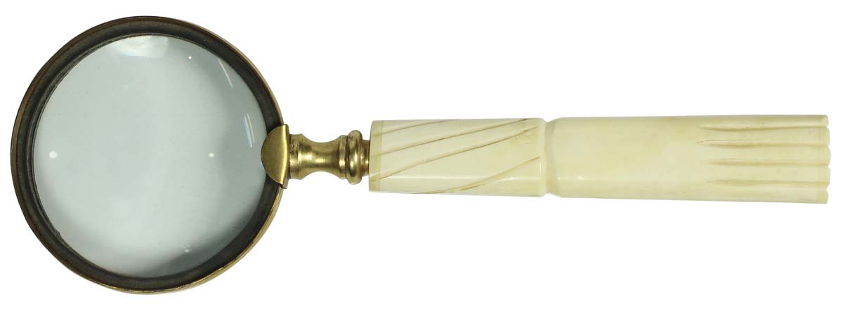 Hand-Held Magnifying Glass / Lens - Handle in Bone - Unique Gifts / Collectibles - Buy in Bulk Wholesale
