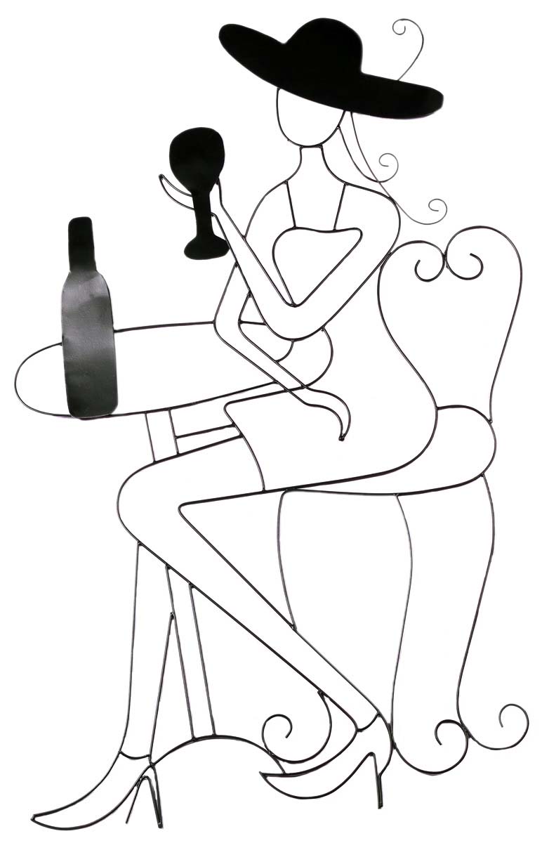 36” Iron Wall Decal - Hand-Crafted Metal Wall-Art - Girls Room Decor - Buy in Bulk Wholesale