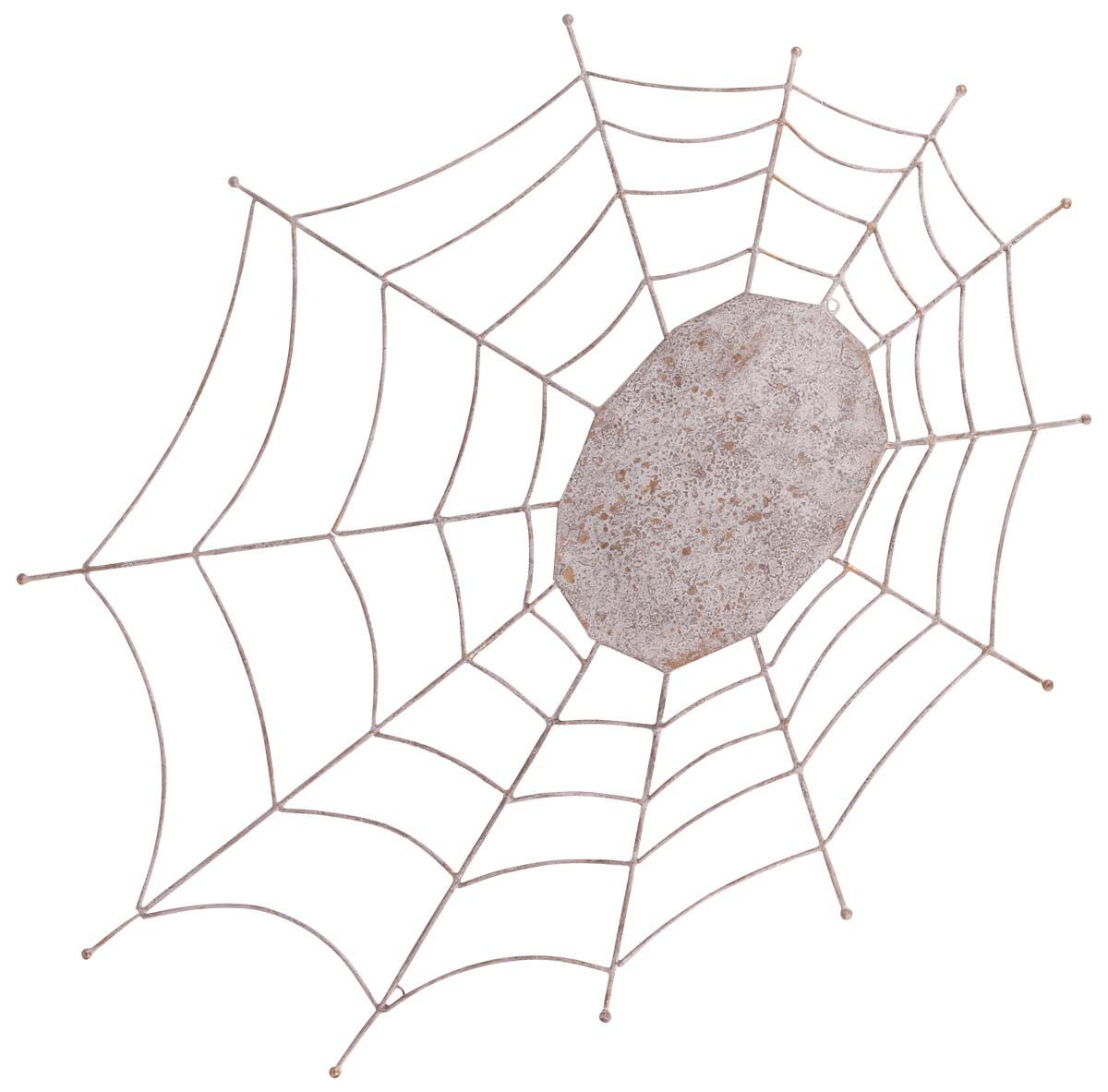 30” Spider-Web Wall-Art in Iron -Handmade Wall-Decor / Art-Piece from India - Buy in Bulk Wholesale