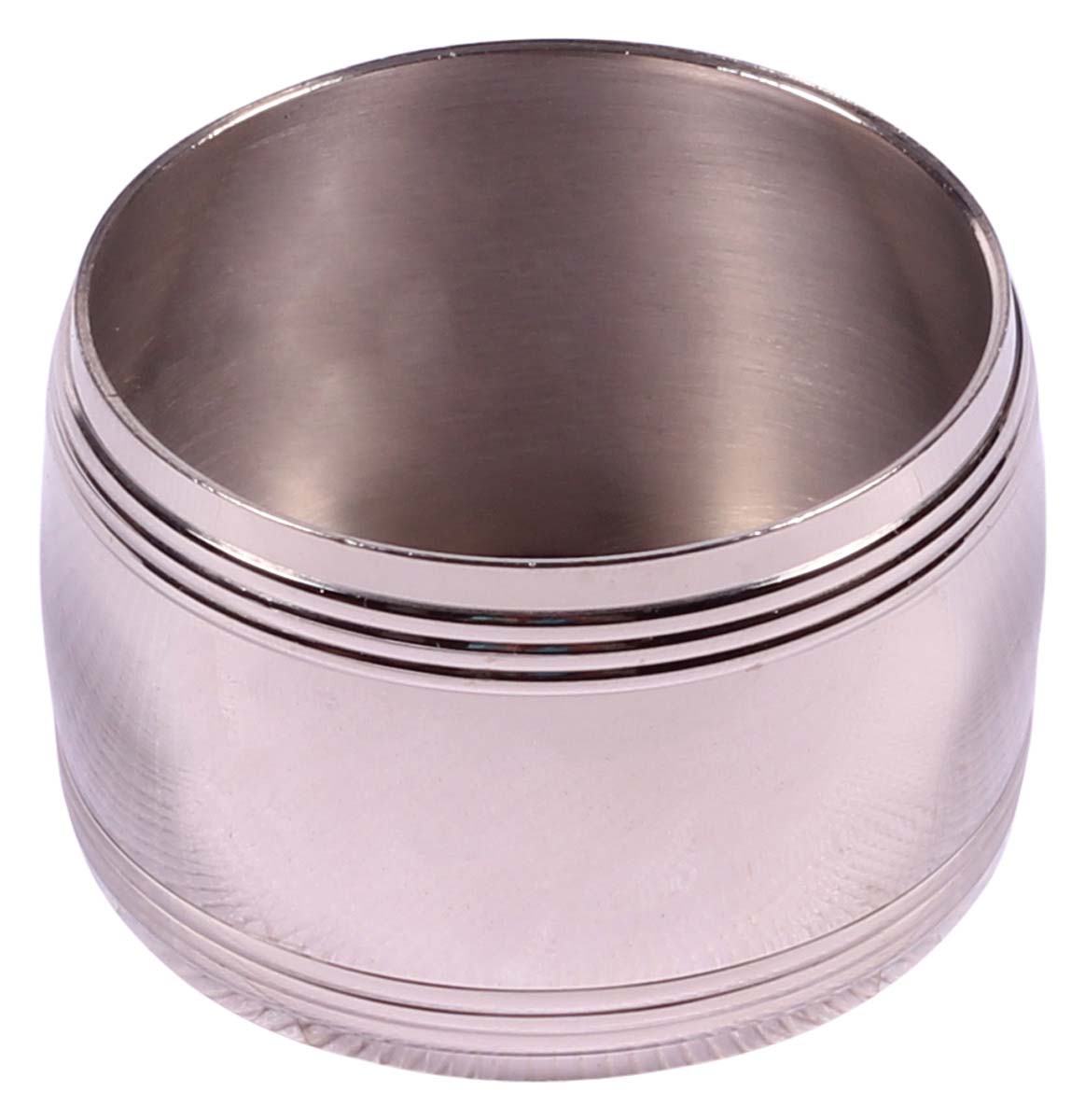 Buy in Bulk Wholesale 2” Brass Napkin Rings in Silver Finish - Hand-Crafted Dining Table Accessories