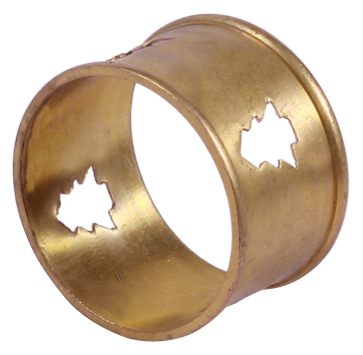 Buy in Bulk Wholesale 2” Brass Napkin-Rings Christmas Tree in Golden Finish - Hand-Crafted Dining Table Accessories