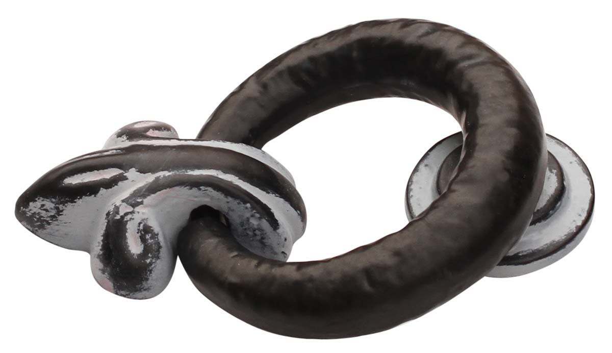 Bulk Wholesale Door Knocker Handmade Rustic-Look ‘Fleur De Lis’ in Black & Gray Color with Distressed-Finish - Door Accessories - Home Decor