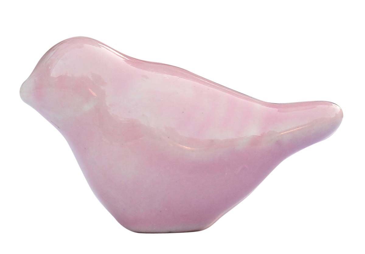 Bulk Wholesale Set of 6 Handmade Bird-Design Knobs in Light Pink Color – Decorative Drawer Pulls for Cabinet Doors / Dressers – Home Décor