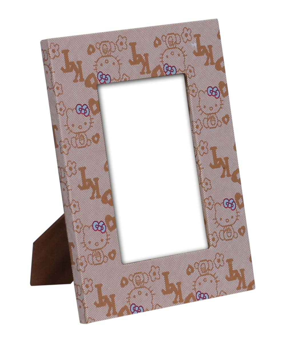 Source 4x6 Picture Frame in Bulk - Wholesale Handmade Hello Kitty Pattern Photo Frame Decorated in MDF & Faux Leather - Home & Office Decor Frames from India