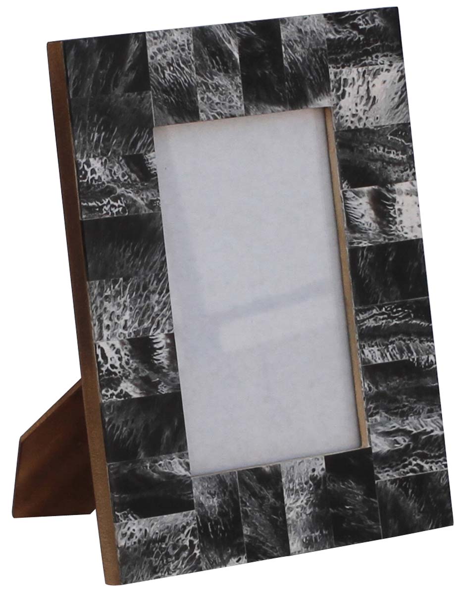 Wholesale Rectangular 4x6 Photo/Picture Frame - Bulk Buy Handmade Black & White MDF Abstract Pattern Photo Frame - Home Decor Picture Frame from India