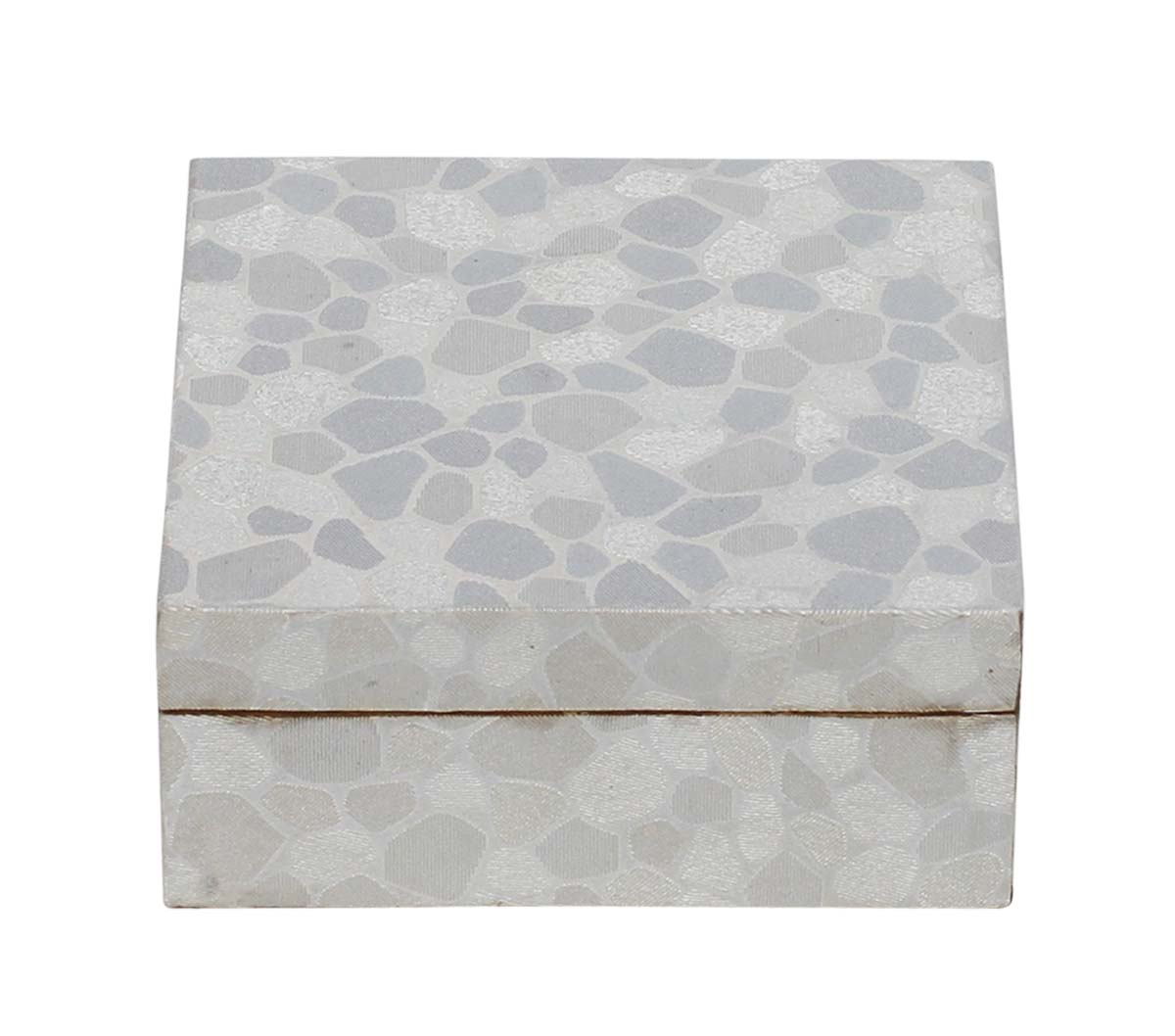 Wholesale 4.1” Square Jewelry/Keepsake Box in Wood & Faux Leather - Buy Bulk Handmade Trinket Box/Storage Box from India