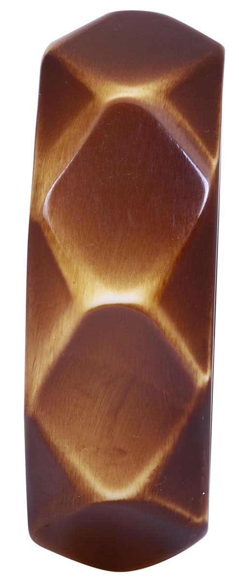 Bulk Wholesale Round & Broad Acrylic Cuff Bangle - Wholesale Handmade Bangle with Diamond Patterns in Shades of Brown - Women Fashion Jewelry & Accessories