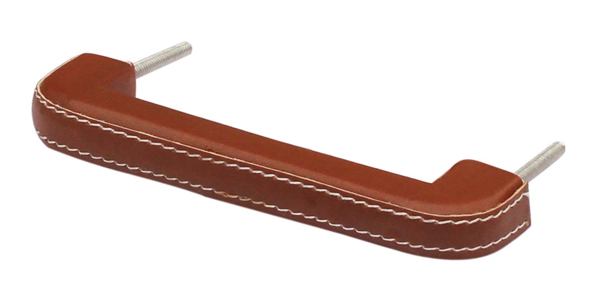 Bulk Wholesale Brown Handle Handmade in Wood with Faux Leather Cover - Stylish Handles for Doors/Cabinets/Cup-Boards - Contemporary Home Decor