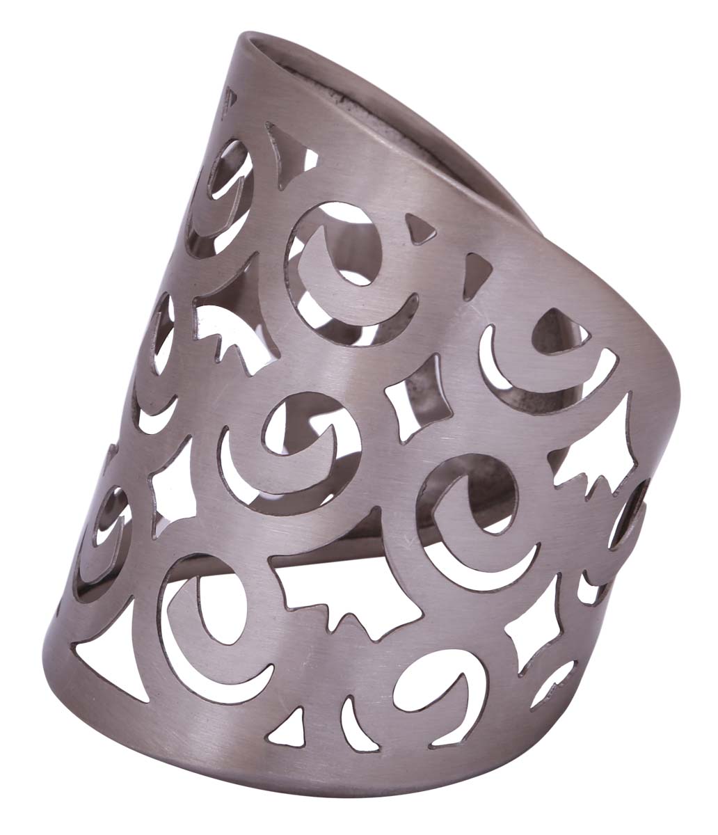Bulk Wholesale Adjustable Wide Open End Cuff Brass Bracelet - Finished in Grey Color - Women Fashion Jewelry & Accessories