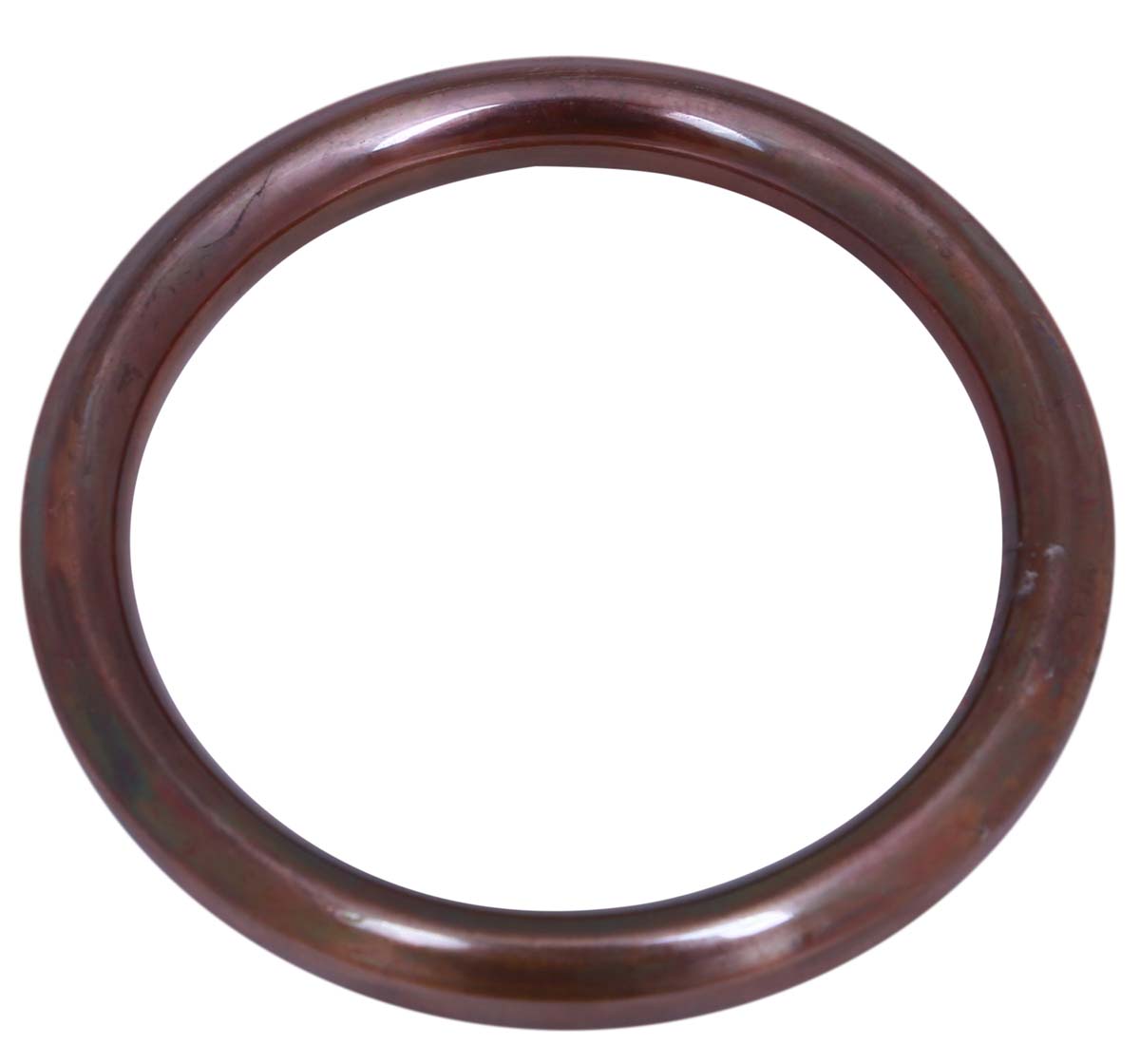 Wholesale 3.4” Handmade Round-Shaped Metal Bangle/Bracelet in Bulk - Wholesale Bangle/Bracelet in Copper Color with Antique-Look - Stylish Women Fashion Jewelry & Accessories