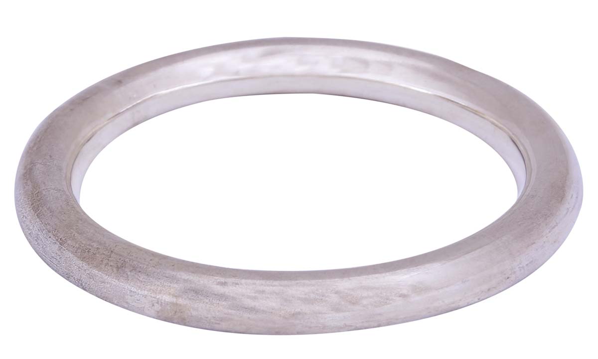 Round Metal Bangle in Bulk - Wholesale Round Metal Bangle in Steel Color - Stylish Women Fashion Jewelry & Accessories