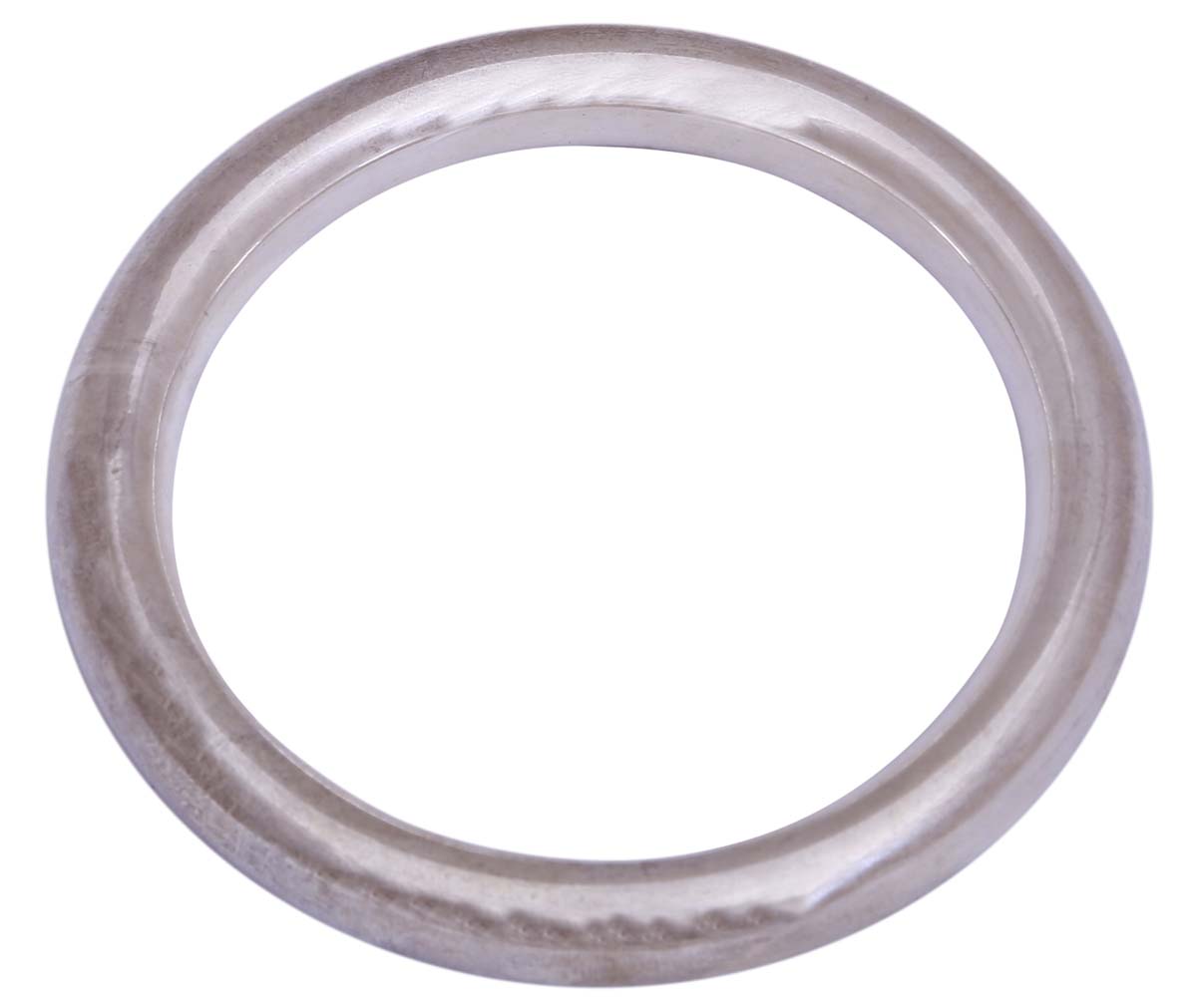 Round Metal Bangle in Bulk - Wholesale Round Metal Bangle in Steel Color - Stylish Women Fashion Jewelry & Accessories