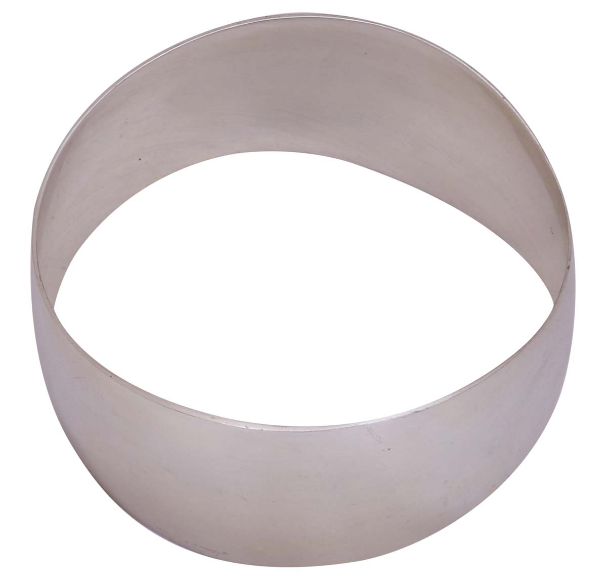 Bulk Wholesale Round & Broad Metal Cuff Bangle - Wholesale Handmade Silver Color Finish Bangle Designed with Curves - Women Fashion Jewelry & Accessories