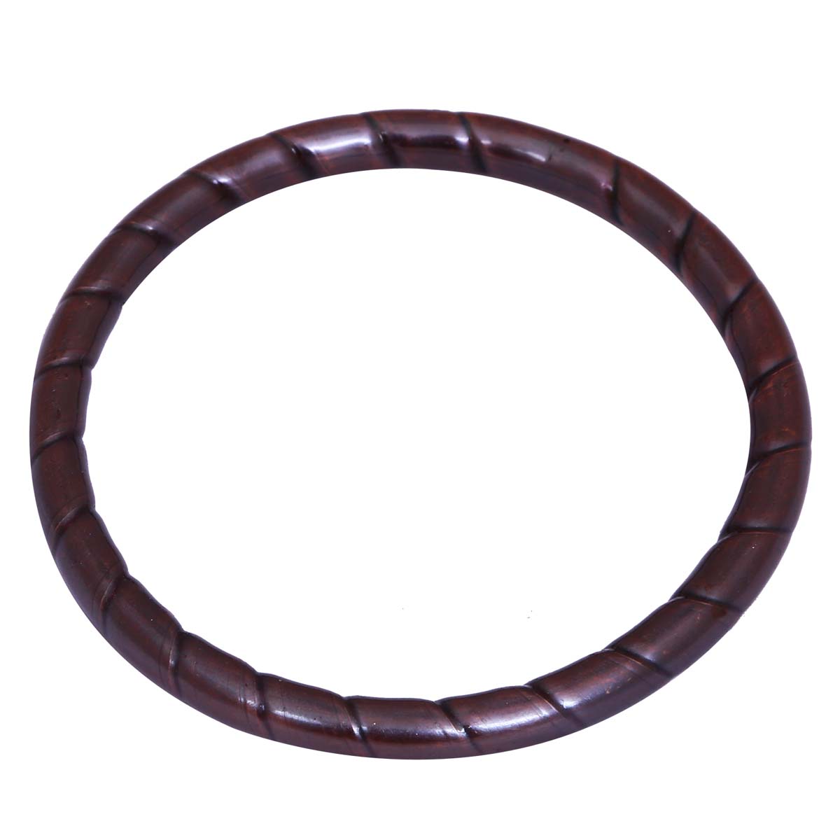 Round Metal Bangle in Bulk - Wholesale Metal Bracelet/Bangle in Dark Brown Color - Stylish Women Fashion Jewelry & Accessories