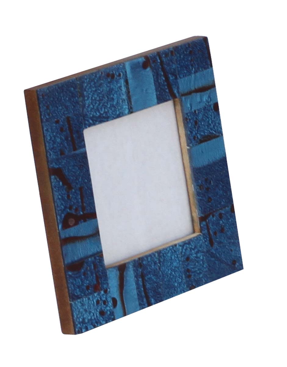 Wholesale Rectangular Blue & Black 4x6 MDF Photo/Picture Frame with Abstract Patterns - Home Decor Picture Frame from India
