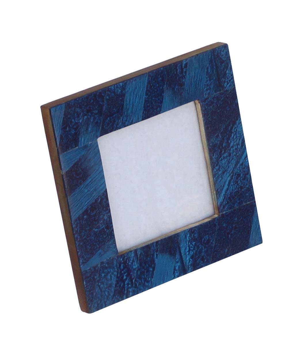 Bulk Buy Rectangular 4x6 Photo/Picture Frame Adorned in Shades of Blue with Abstract Patterns - Table-Top Accessories for Living Rooms/Bedrooms/Lounges - Wholesale Home Decor Picture Frame from India