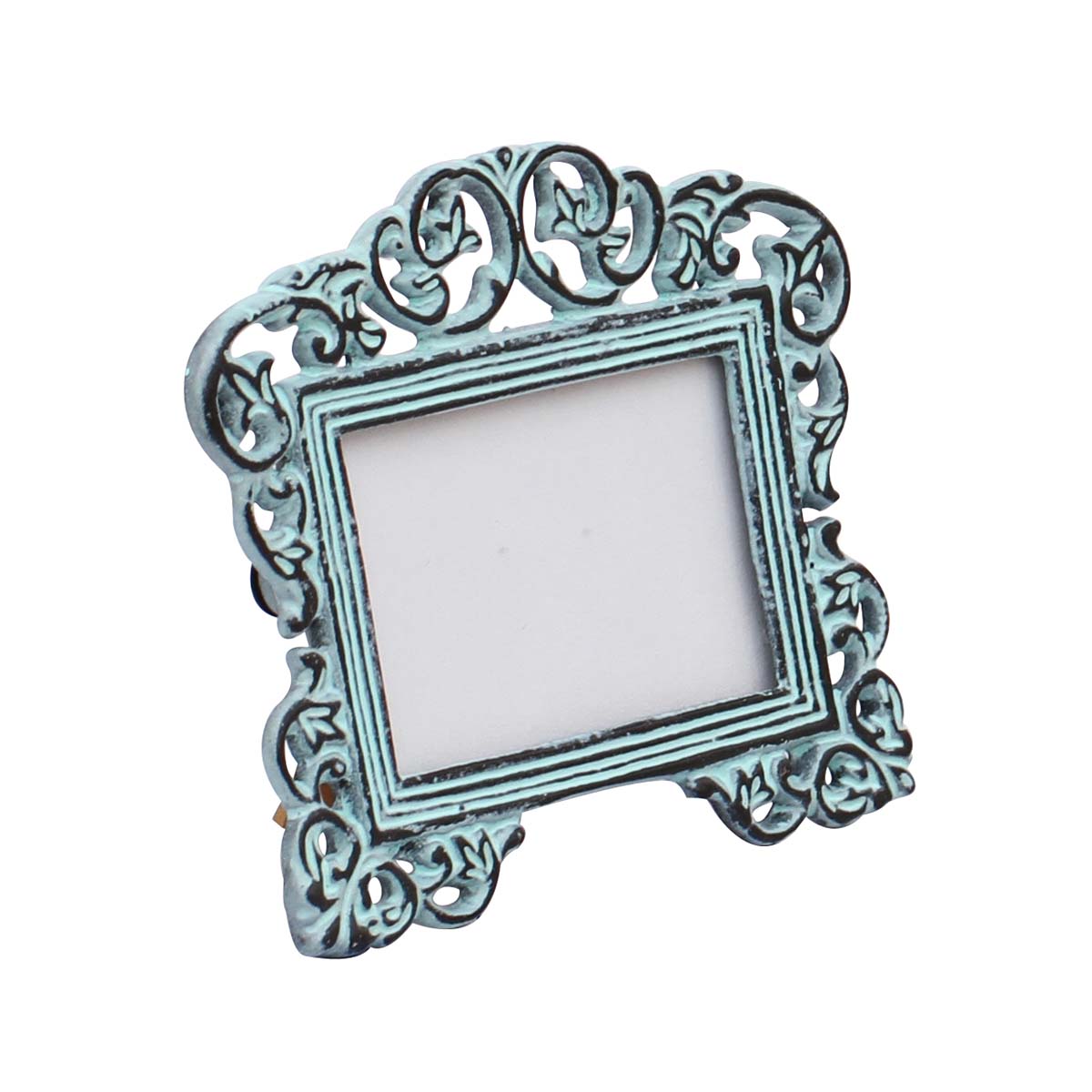 Wholesale Rectangular Light Green Photo/Picture Frame Adorned with Distressed-Look - Home Decor Picture Frame from India