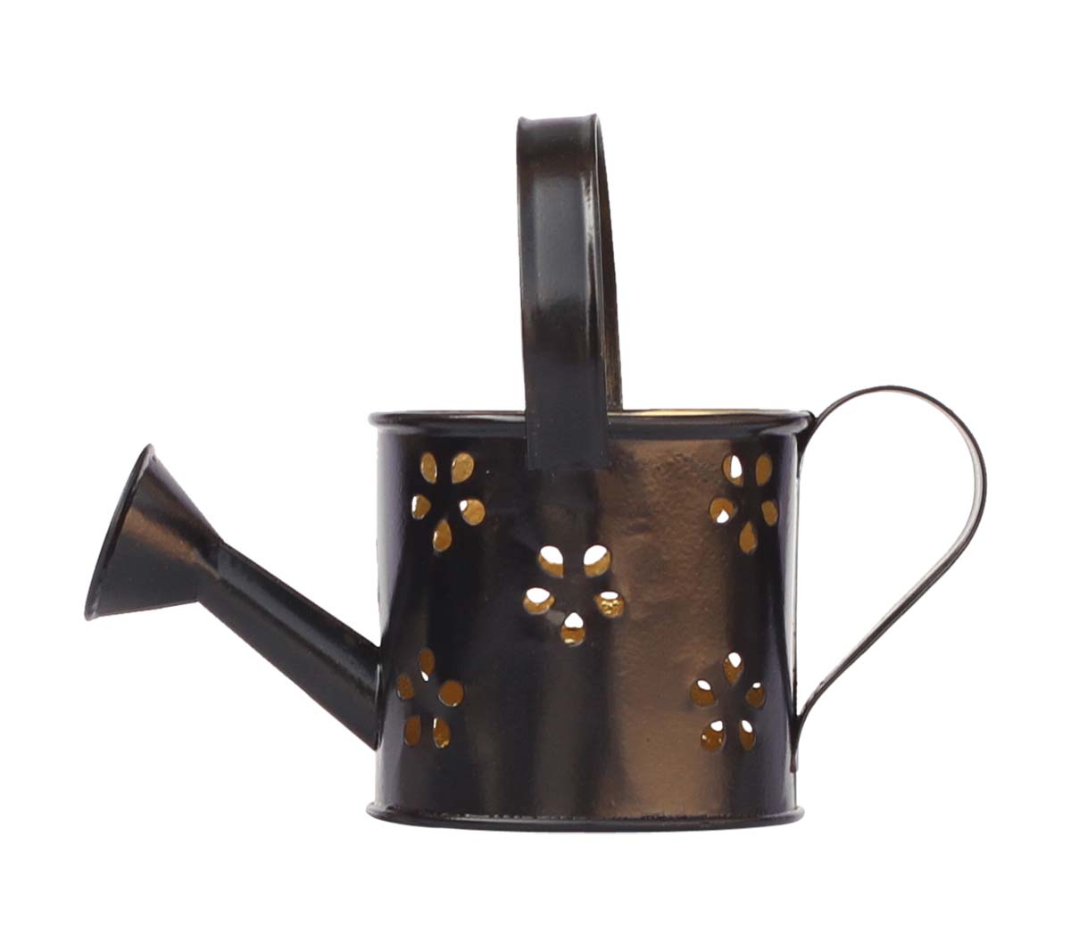 Bulk Wholesale – 6” Handmade Black Tea-Light Candle Stand / Votive Holder in Watering Can Design – Decorative Centerpieces – Home Décor