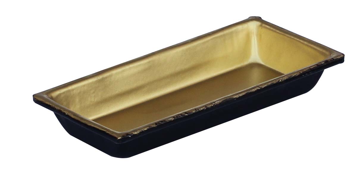 Bulk Wholesale Handmade Tray Design Tealight Multiple Candle Holder / Votive Candle Stand in Metal – Finished in Black & Golden Color – Interior Decorating Items – Home Décor