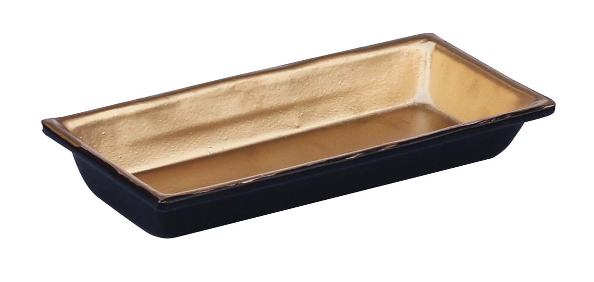 Bulk Wholesale Handmade Tray Design Tealight Multiple Candle Holder / Votive Candle Stand in Metal – Finished in Black & Copperish Golden Color – Interior Decorating Items – Home Décor