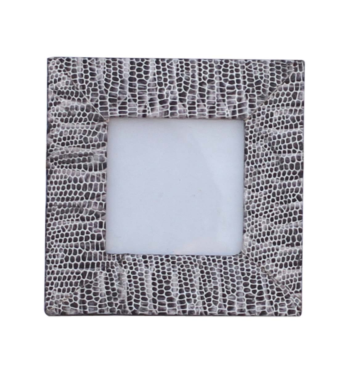 Source 3x3 Picture Frame in Bulk - Wholesale Handmade Snake Skin Design Photo Frame Decorated in MDF & Faux Leather - Home & Office Decor Frames from India