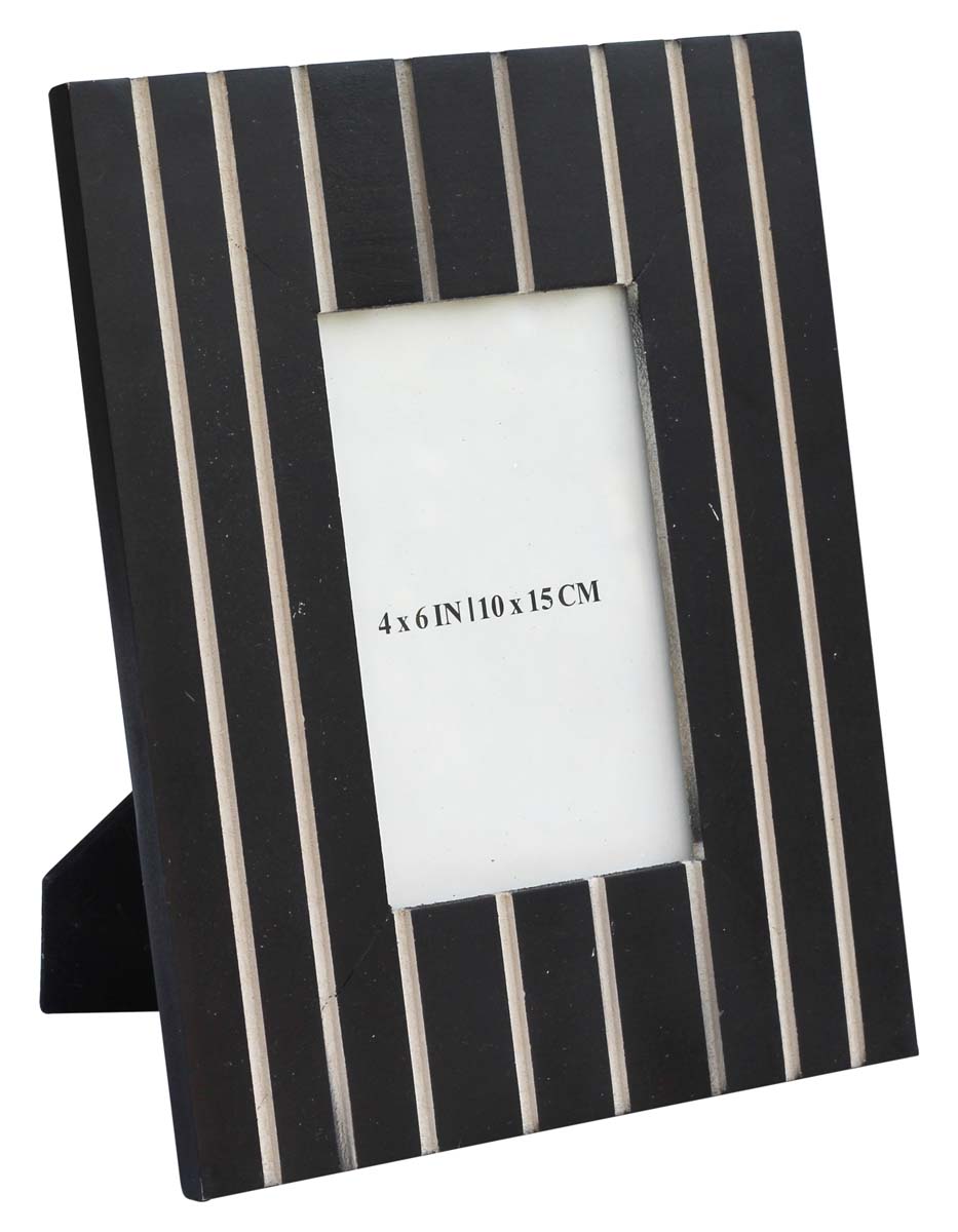 Wholesale Rectangular Black 4x6 Photo/Picture Frame in Wood - Bulk Buy Handmade Photo Frame - Home Decor Picture Frame from India