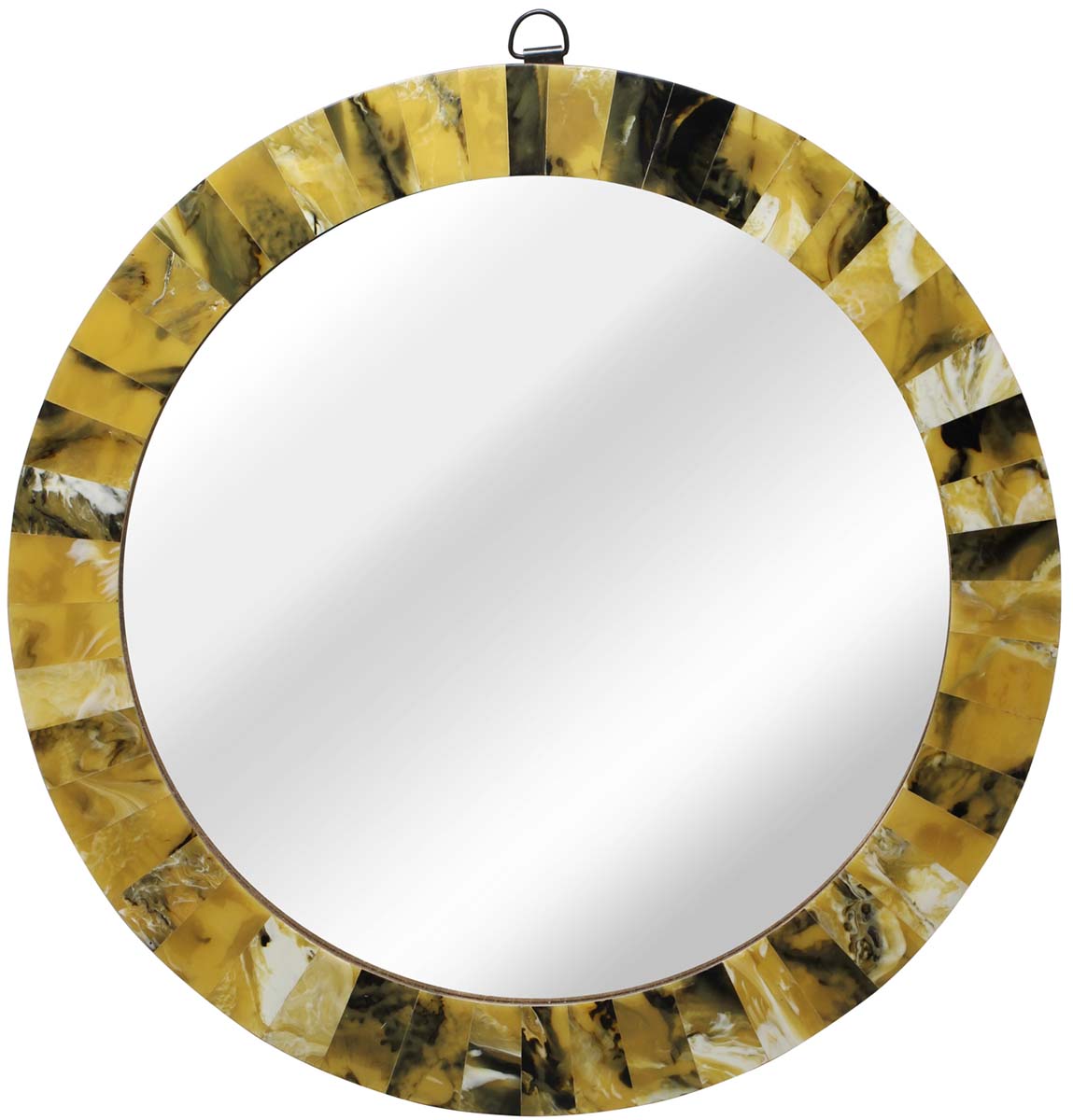 Wholesale Round 14.4” Wall Mounted Abstract Pattern Mirror in Bulk - Acrylic & MDF - Gallery Solutions/Home & Wall Decor Mirrors from India