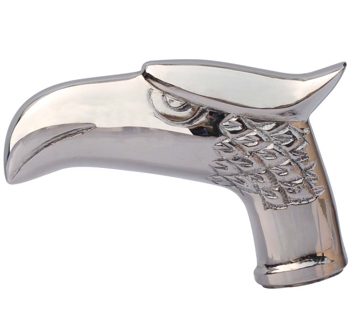 Handmade 3.7” Eagle Head Handle for Walking Stick/Cane - Vintage-Look Brass Handles With Carved Detailing - Fashion Walking Stick Accessories - Buy in Bulk Wholesale