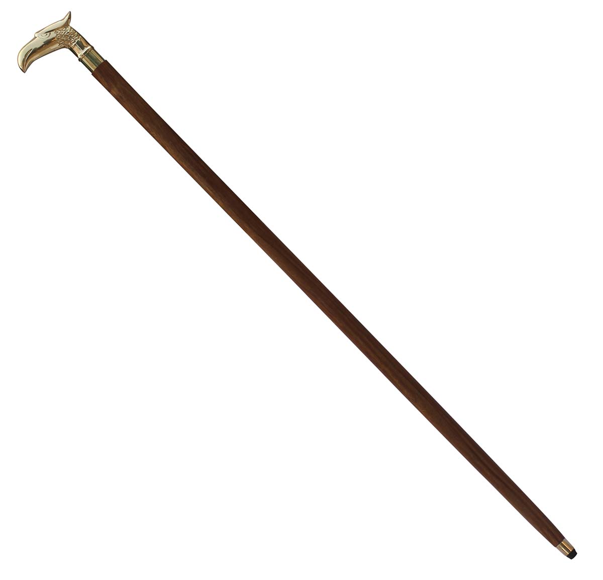 Bulk Buy Walking Stick/Cane - Wholesale Handmade Wooden Walking Cane with Eagle-Head Shaped Brass Handle