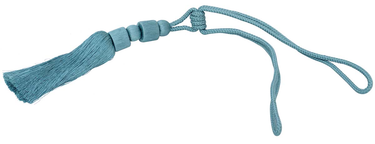 Curtain Tie Backs with Tassels - Aqua Blue Color - Rayon Cord-Style Drapery Holdbacks - Home Decor Furnishings & Supplies - Buy in Bulk Wholesale