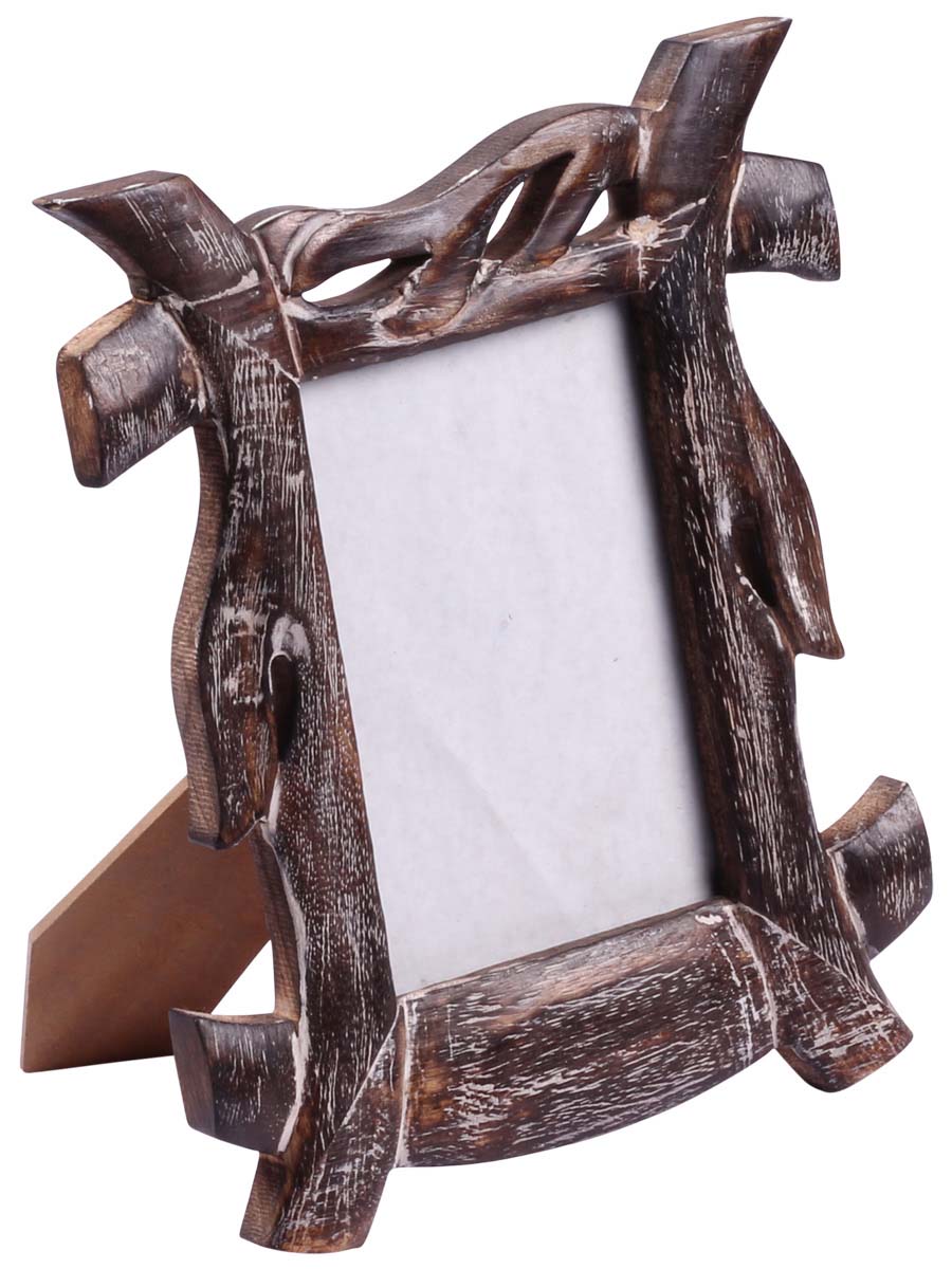Bulk Buy 4x6” Picture Frame - Wholesale Handmade Photo Frame in Wood Decorated with White Distressed Finish - Home Decor Accessories from India