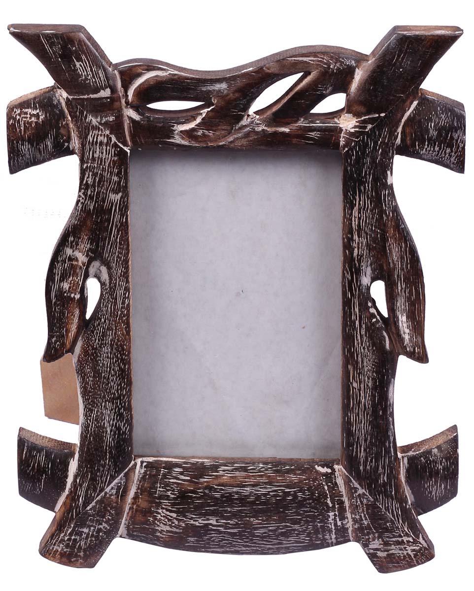 Bulk Buy 4x6” Picture Frame - Wholesale Handmade Photo Frame in Wood Decorated with White Distressed Finish - Home Decor Accessories from India