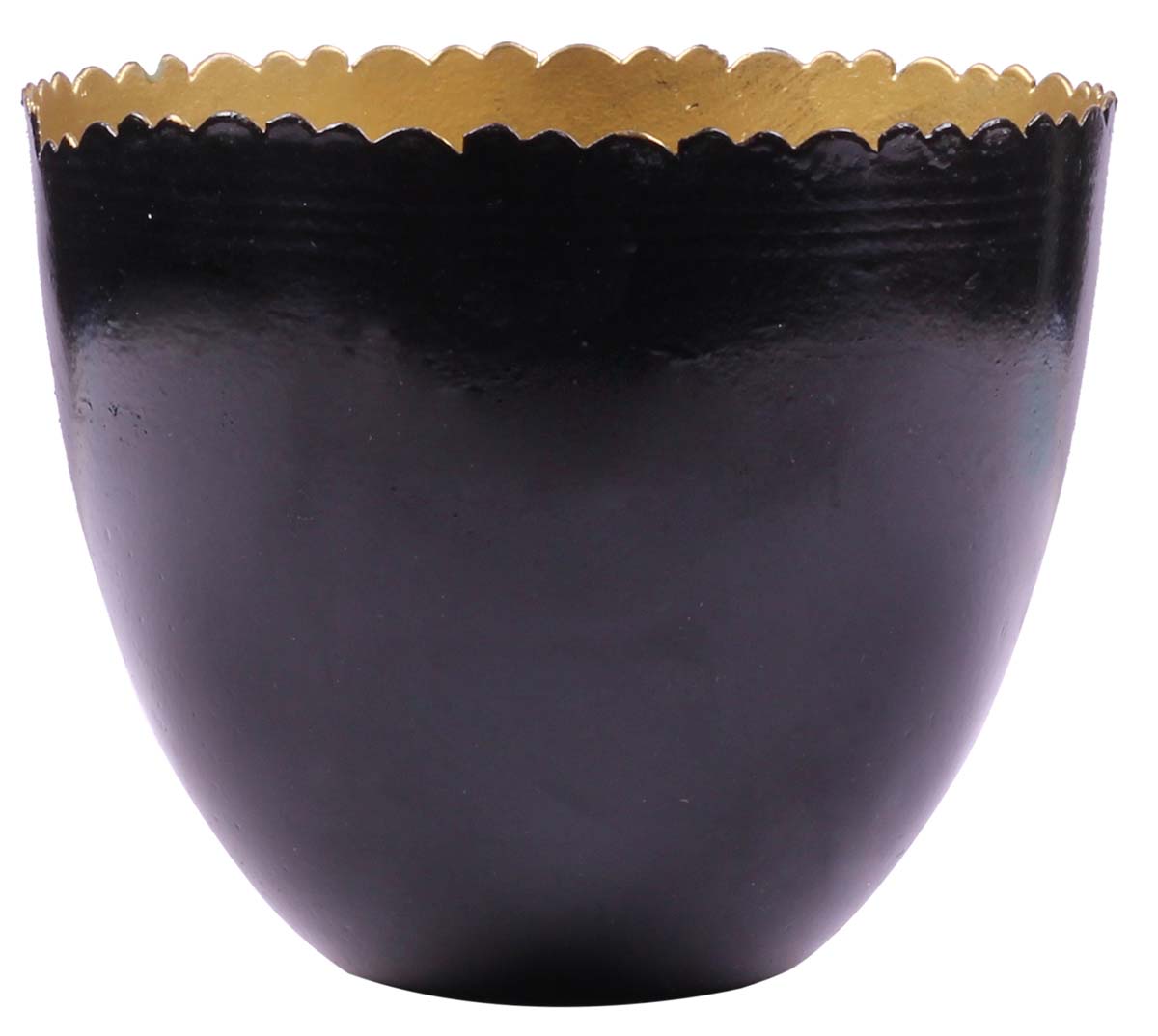 Metal Candle Holder / Stand - Conical Shaped - Black Exteriors - Candle Decor / Party Decorations - Buy in Bulk Wholesale