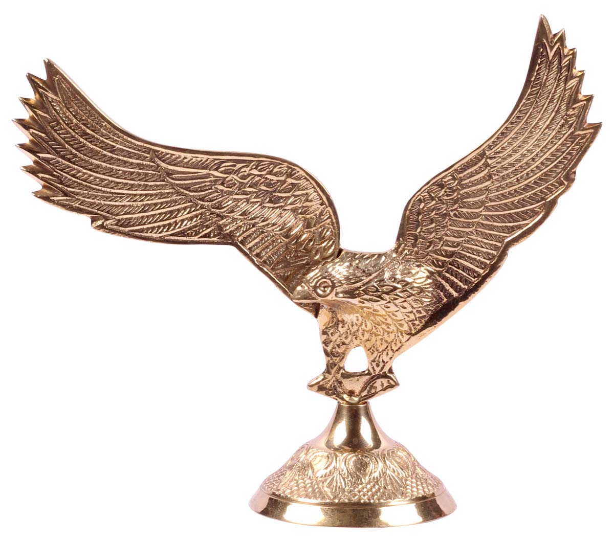Golden Color Falcon Figurine in Brass - Decorative Showpieces / Mantel Decorations - Home / Office Decor - Buy in Bulk Wholesale