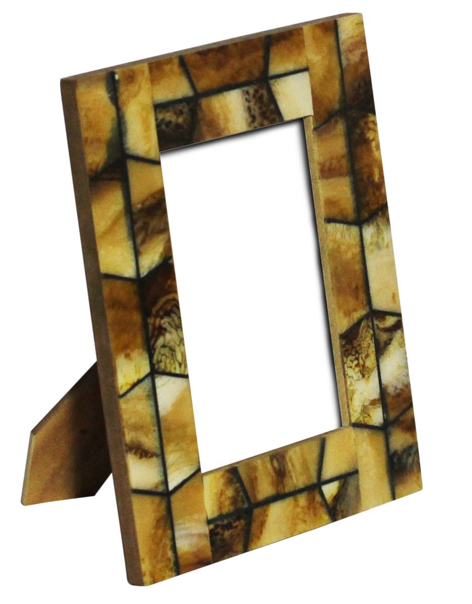 Rectangular Photo/Picture Frame in Bulk - Wholesale MDF & Resin Photo Frame in Earthen Shades - Home Decor Picture Frame from India