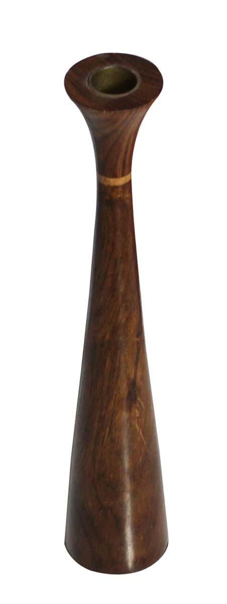 Bulk Wholesale 11.6” Handmade Wooden Taper Candle Stand / Holder in Brown Color – Interior Decorating Items – Home Décor