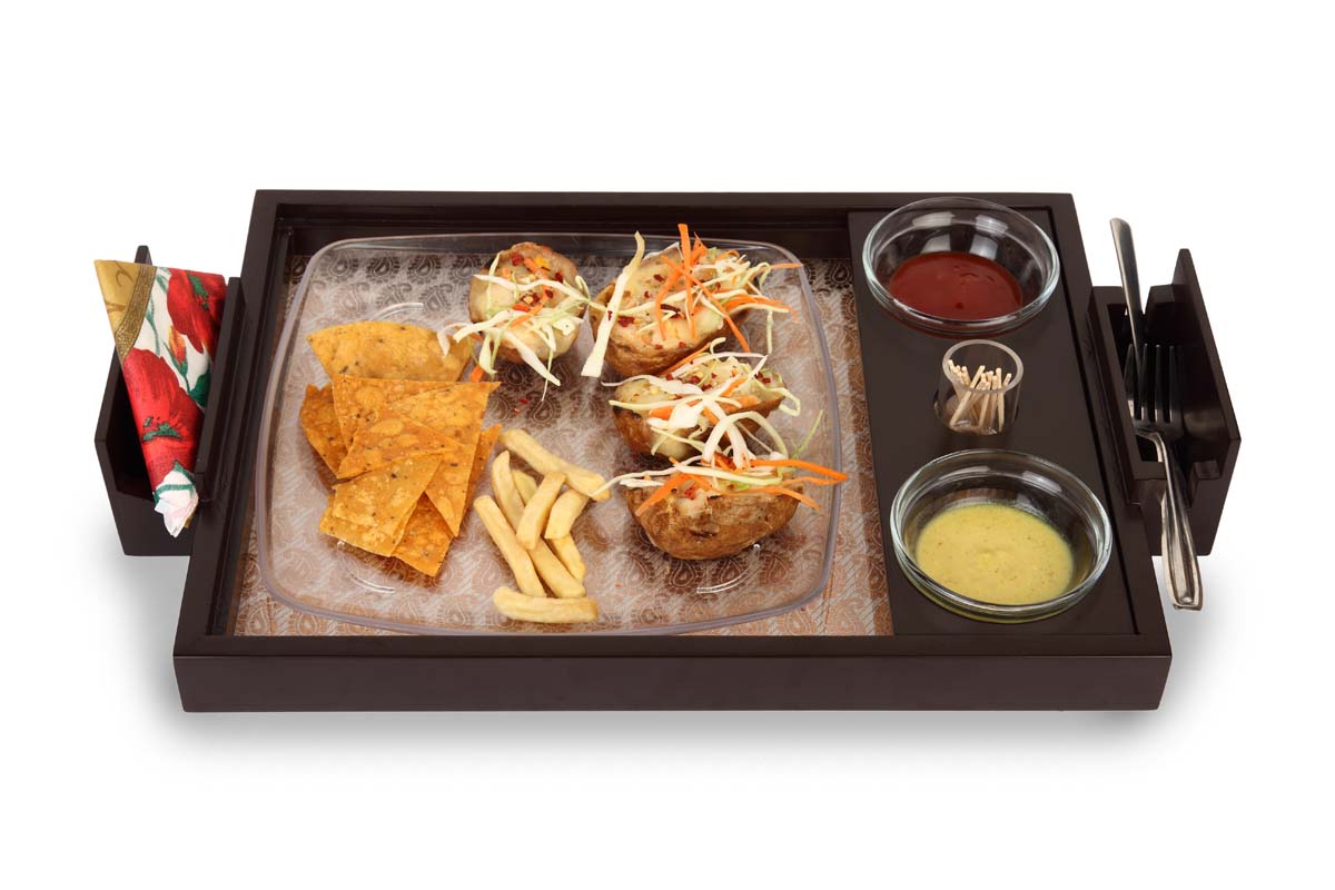 Platters in Bulk – Handmade MDF Platter + 2 Glass Bowls + Toothpick Holder – Kitchen Accessories
