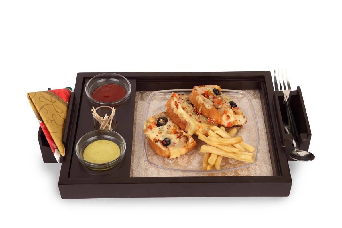 Platters in Bulk – Handmade MDF Platter + 2 Glass Bowls + Toothpick Holder – Kitchen Accessories