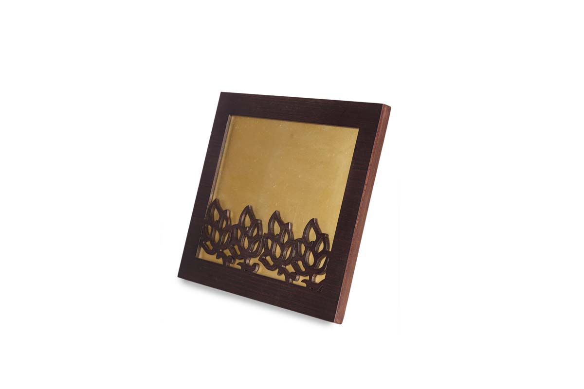 Picture Frames in Bulk – Set of 2 Photo Frames – Handmade in MDF – Brown – Cut-Out Patterns – Home / Office
